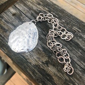 Silpada N1181 Hammered Sterling Silver Necklace